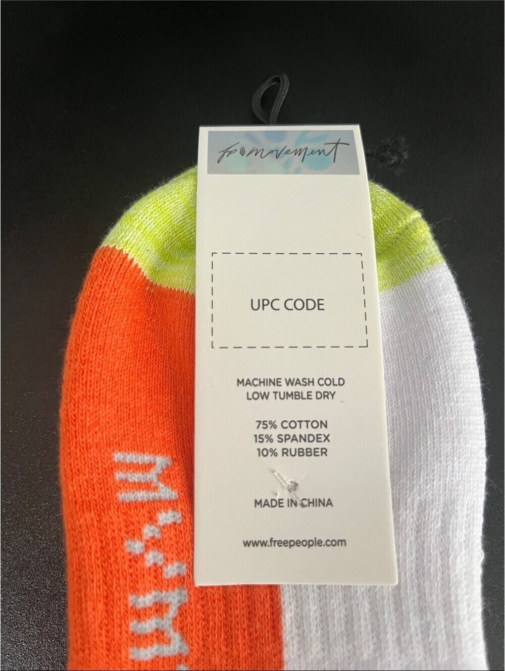 FREE PEOPLE tube socks in White One Size NWT - Picture 2 of 2
